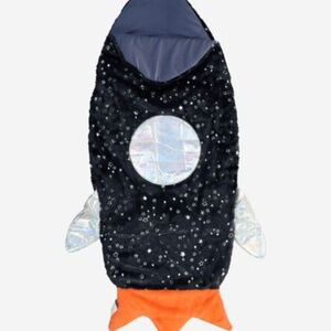 NWOT MAX STUDIO Navy Cosmos Rocket Snuggle Tail